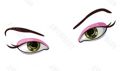 Vector illustration of beautiful eyes