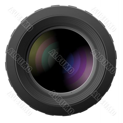 Vector illustration of camera lenses