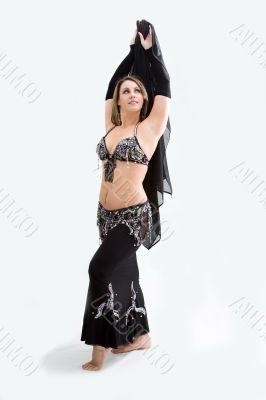 Belly dancer in black