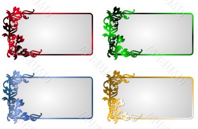 abstract flower frame abstract flower frame