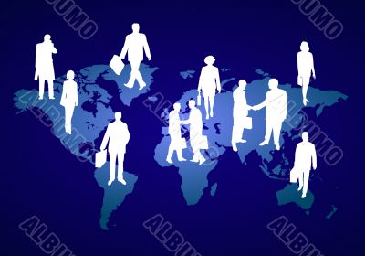 business people around the globe business people around the globe