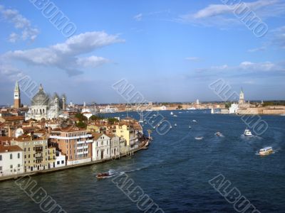 areal view of Venice