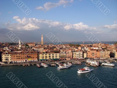 areal view of Venice