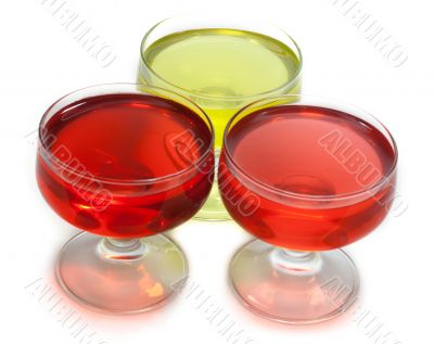 Red and yellow jelly