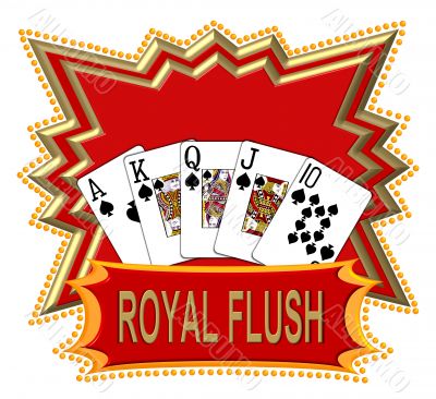 poker royal flush logo