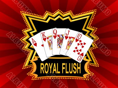 poker royal flush logo