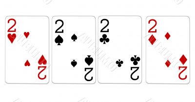 poker playing cards four of a kind