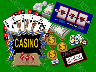 colorful casino symbols