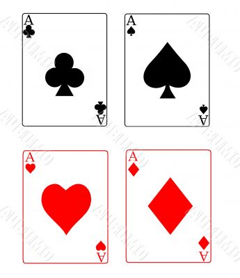 poker playing cards four of a kind