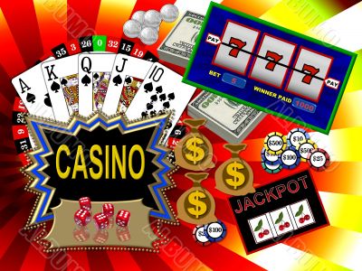 colorful casino symbols