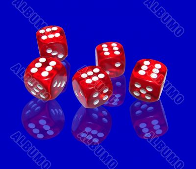 gambling with red dice