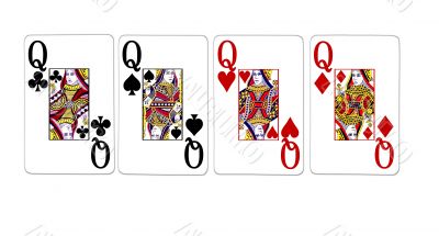 poker playing cards four of a kind