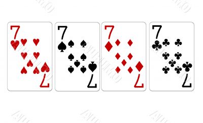 poker playing cards four of a kind