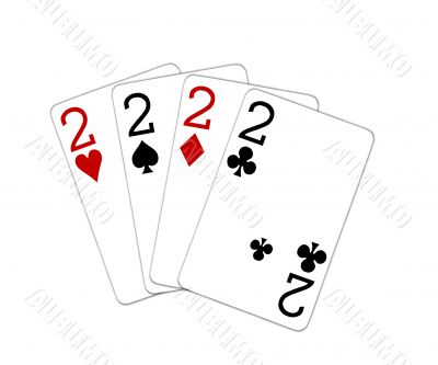 poker playing cards four of a kind