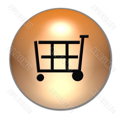 shopping cart button gold