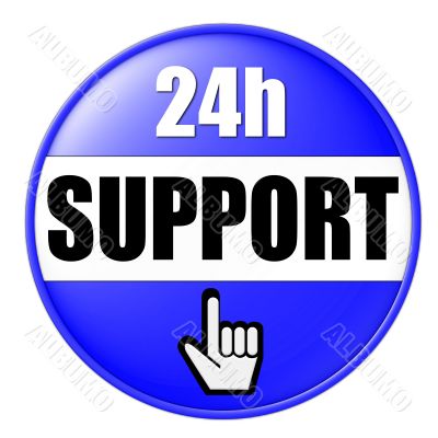 isolated 24h support button