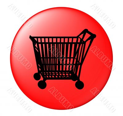 colored shopping cart button