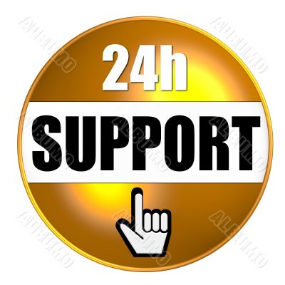 isolated 24h support button