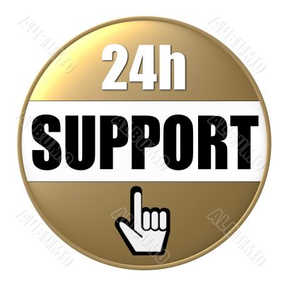 isolated 24h support button