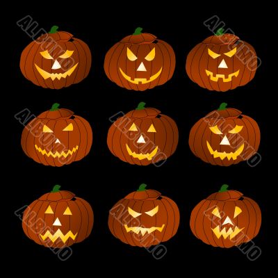 Background with Halloween Pumpkin