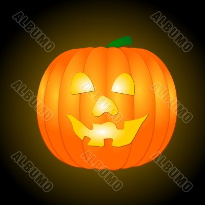 Background with Halloween Pumpkin