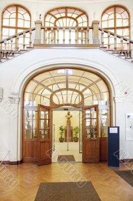 Main Entrance of a Library Main Entrance of a Library