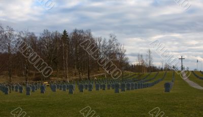 Cemetery of German the soldiers