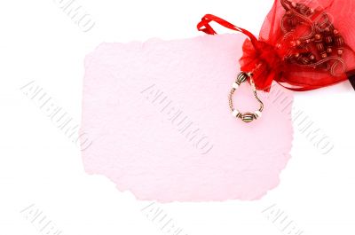 empty pink blank with jewelry empty pink blank with jewelry