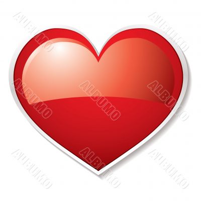love heart shadow
