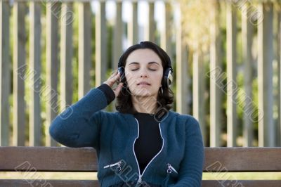 Listening music in parc