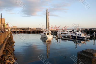 Boats on the pier