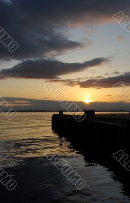 Pier at sunset