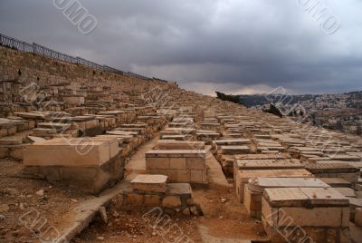 Old jewish cemetry in olive mount