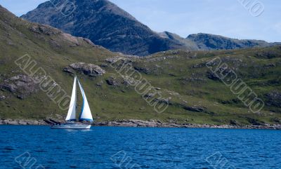 Skye island sea landscape