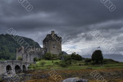 Romantic castle in Scotland