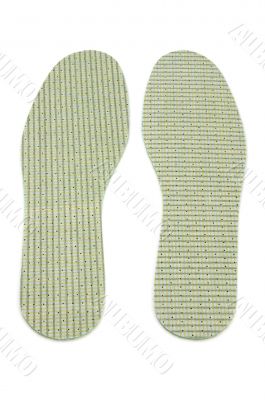 insole shoe on white