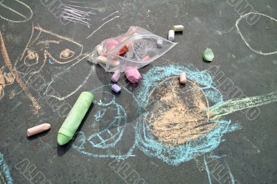 Sidewalk Chalk Art