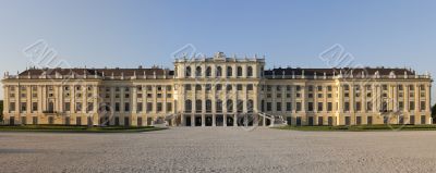 Panorama photo castle schoenbrunn, Vienna