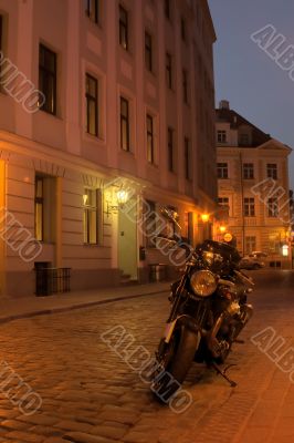 Old Town of Riga at night