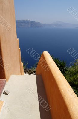 Sea view on Santorini, Greece