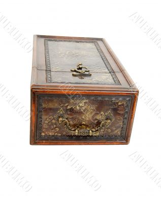 Old etched grape case