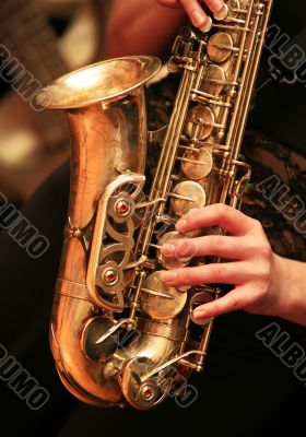 saxophone player