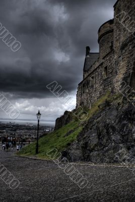 Edinburgh castle in Scotland