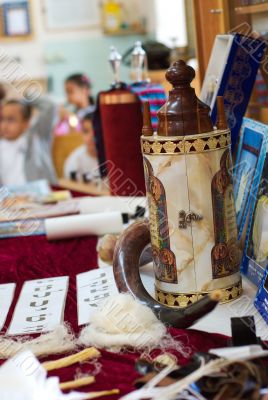 Torah scrolls