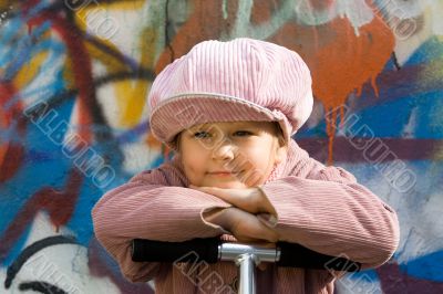 Cheerful look and happy child