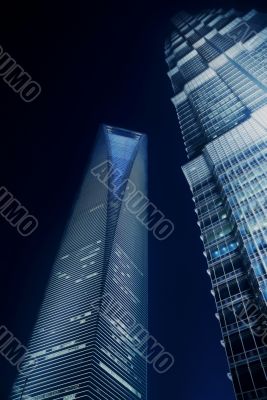 shanghai world financial center and jin mao tower