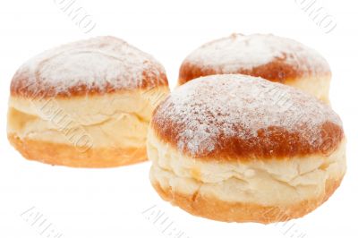 Doughnut with dust sugar Doughnut with dust sugar