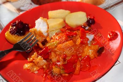 fried vegetables ragout