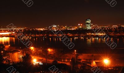 Belgrade night view