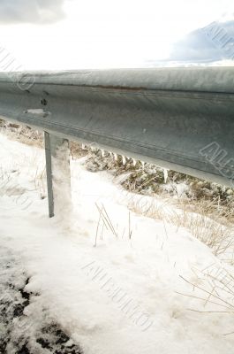 frozen guard rails